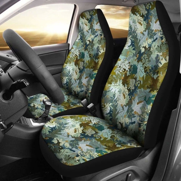 Camo Car Seat Covers Leaf Pattern 112608 - YourCarButBetter