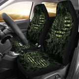 Camouflage Green Car Seat Cover 112608 - YourCarButBetter