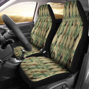 Camouflage Skull Car Seat Covers 113208 - YourCarButBetter