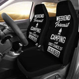 Camping 100% Chance Of Beer Car Seat Covers 195016 - YourCarButBetter