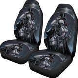 Can Not Escape From Dark Queen Grim Reaper Car Seat Covers 210603 - YourCarButBetter