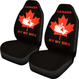 Canada By My Side Black Car Seat Covers 550317 - YourCarButBetter