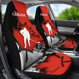 Canada Car Seat Cover - Maple Leaf Hockey 174510 - YourCarButBetter