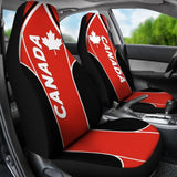 Canada Car Seat Covers - Canadian Maple Leaf Sport Style 174510 - YourCarButBetter