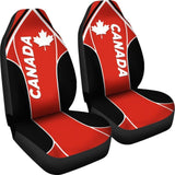 Canada Car Seat Covers - Canadian Maple Leaf Sport Style 174510 - YourCarButBetter