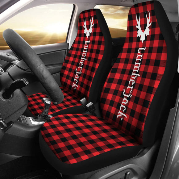 Canada Car Seat Covers Canada Day Camo Lumberjack Buffalo Plaid 3 550317 - YourCarButBetter