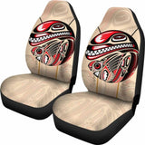 Canada Car Seat Covers Haida Eagle And Killer Dog 550317 - YourCarButBetter