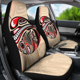 Canada Car Seat Covers Haida Eagle And Killer Dog 550317 - YourCarButBetter