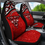 Canada Car Seat Covers - Haida Eagle Style Tattoo (Red) A02 174510 - YourCarButBetter
