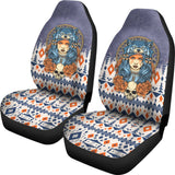 Canada Car Seat Covers Native American Girl With Wolf Headdress 5 550317 - YourCarButBetter