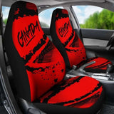 Canada Car Seat Covers - Red Black Color Blur Style -01 174510 - YourCarButBetter