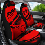 Canada Car Seat Covers Red Black Color Blur Style 550317 - YourCarButBetter
