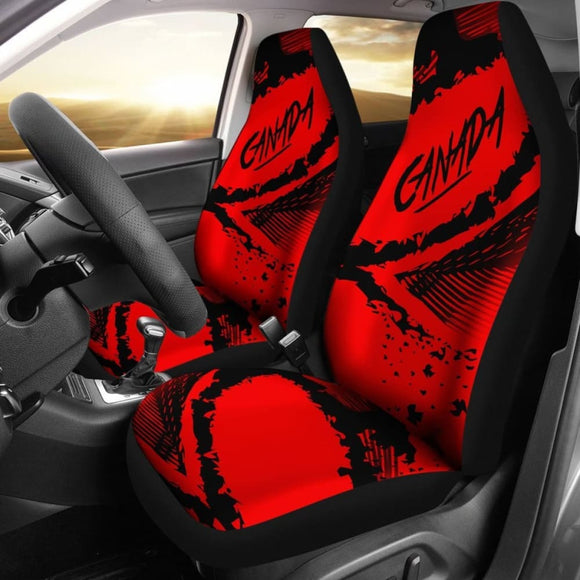 Canada Car Seat Covers Red Black Color Blur Style 550317 - YourCarButBetter