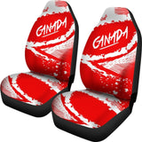 Canada Car Seat Covers Red White Color Blur Style 550317 - YourCarButBetter