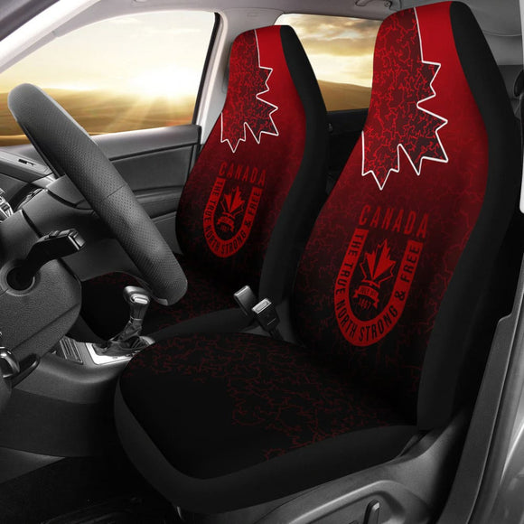 Canada Car Seat Covers True North Strong And Free 550317 - YourCarButBetter