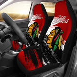 Canada Chicago Blackhawks Red Car Seat Covers 550317 - YourCarButBetter
