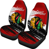 Canada Chicago Blackhawks Red Car Seat Covers 550317 - YourCarButBetter