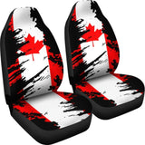 Canada Flag Painting Car Seat Cover 2 550317 - YourCarButBetter
