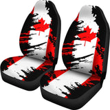 Canada Flag Painting Car Seat Cover 2 550317 - YourCarButBetter