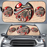 Canada Haida Eagle And Killer Dog Car Auto Sun Shades 211901 - YourCarButBetter