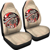 Canada Haida Eagle And Killer Dog Car Seat Covers 211901 - YourCarButBetter