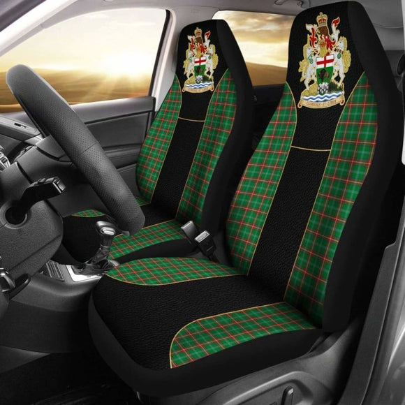 Canada Manitoba Coat Of Arms Golden Car Seat Covers Amazing 105905 - YourCarButBetter