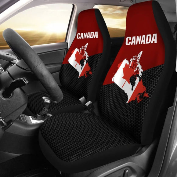 Canada Map Special Car Seat Covers 550317 - YourCarButBetter