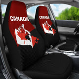Canada Map Special Car Seat Covers 550317 - YourCarButBetter