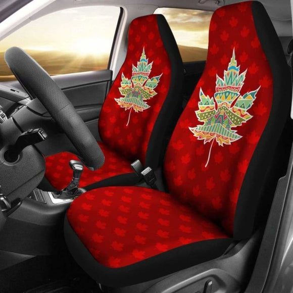 Canada Native Maple Leaf Car Seat Cover 174914 - YourCarButBetter