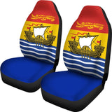 Canada New Brunswick Flag Car Seat Covers 550317 - YourCarButBetter