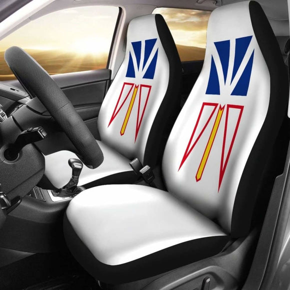 Canada Newfoundland & Labrador Flag Car Seat Covers 1 181703 - YourCarButBetter