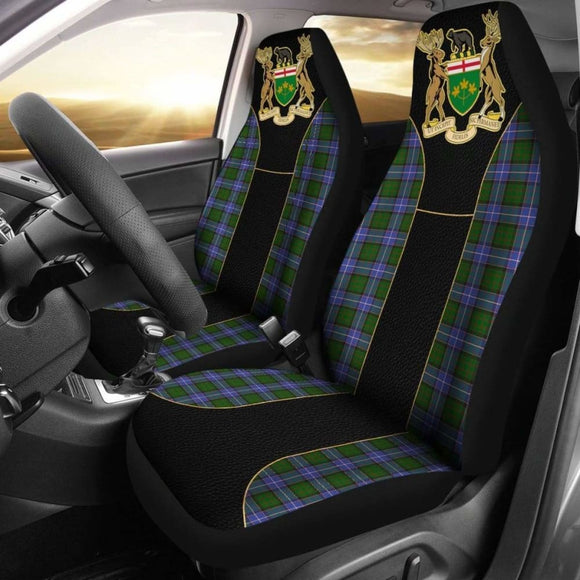 Canada Ontario Coat Of Arms Golden Car Seat Covers Amazing 105905 - YourCarButBetter