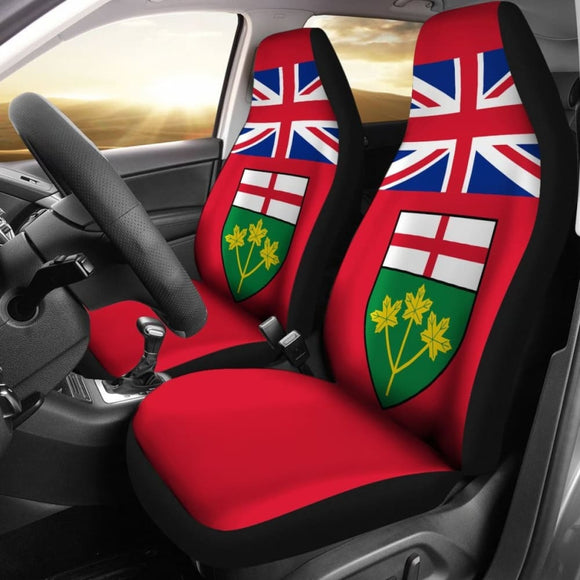 Canada Ontario Flag Car Seat Covers 550317 - YourCarButBetter