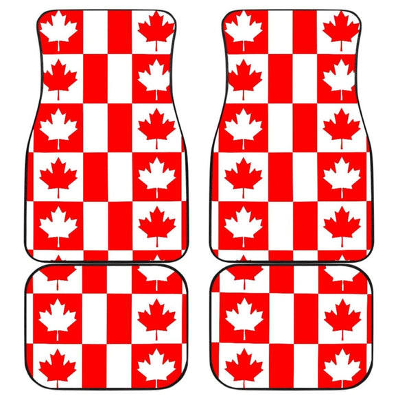 Canada Pattern Print Design 05 Front And Back Car Mats 550317 - YourCarButBetter