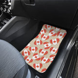 Canada Pattern Print Design Front And Back Car Mats 550317 - YourCarButBetter