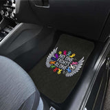 Cancer No One Fights Alone Car Floor Mats 210101 - YourCarButBetter