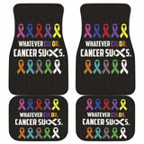 Cancer Whatever Color Cancer Suck Car Floor Mats 210101 - YourCarButBetter
