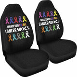 Cancer Whatever Color Cancer Suck Car Seat Cover 210101 - YourCarButBetter