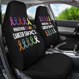 Cancer Whatever Color Cancer Suck Car Seat Cover 210101 - YourCarButBetter