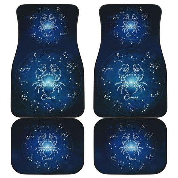 Cancer Zodiac Sign Car Floor Mats Amazing Gift 211902 - YourCarButBetter