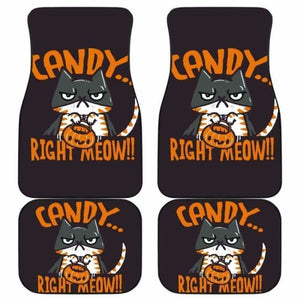 Candy Right Meow Halloween Car Floor Mats 102802 - YourCarButBetter