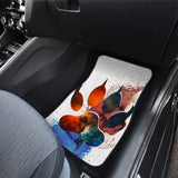 Car Floor Mats Footprint Paw Foot Wolf 212602 - YourCarButBetter