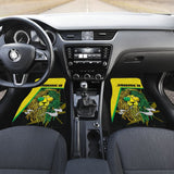Car Floor Mats Green Reggae Rasta Red Lion Jamaica 210302 - YourCarButBetter