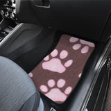 Car Floor Mats Pink Colorful Paw Print 210605 - YourCarButBetter