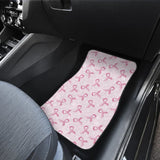 Car Floor Mats Pink Ribbon For Breast Cancer Awareness 210603 - YourCarButBetter