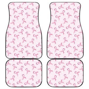 Car Floor Mats Pink Ribbon For Breast Cancer Awareness 210603 - YourCarButBetter