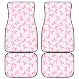 Car Floor Mats Pink Ribbon For Breast Cancer Awareness 210603 - YourCarButBetter