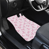 Car Floor Mats Pink Ribbon For Breast Cancer Awareness 210603 - YourCarButBetter