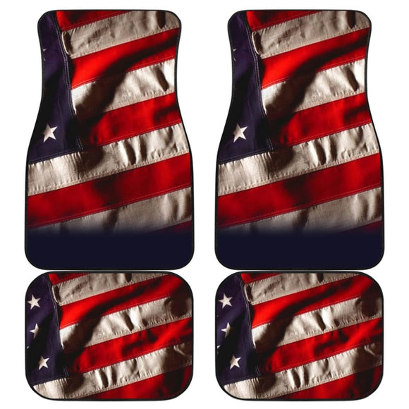 Car Floor Mats with American Flag Pride Custom Design 212501 - YourCarButBetter