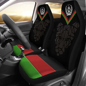 Car Seat Cover - Afghanistan Coat Of Arm And Flag Leopard Patterns - 092813 - YourCarButBetter